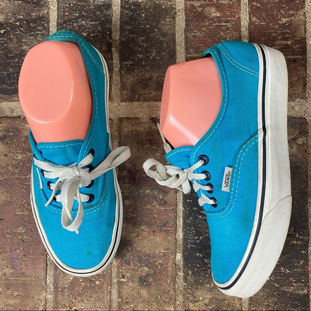 Vans Era TB4R Teal Turquoise Lace Shoes M5 L6.5 - Picture 1 of 11